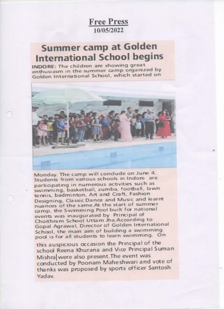 Summer Camp at Golden International School Begins Golden